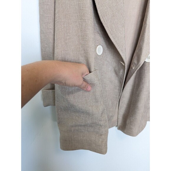 Anthropologie Current Air Tan Blazer Short Set XS - Picture 4 of 13